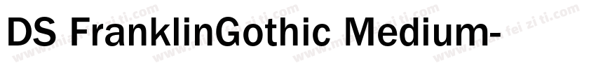 DS FranklinGothic Medium字体转换